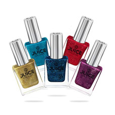 Deals, Discounts & Offers on Beauty Care - JUICE One Coat Multicolor Shimmer Collection Nail Polish Combo_33, High Gloss, Chip Resistant, Quick Dry, Gel finish