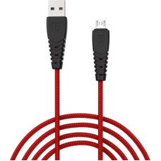Deals, Discounts & Offers on Mobile Accessories - Portronics Micro USB Cable 2 A 1 m Nylon Braided Konnect B POR-1235(Compatible with Mobile, Computer, Red, One Cable)