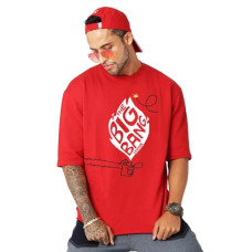 Deals, Discounts & Offers on Men - LEOTUDE Half Sleeve Oversized Cottonblend Tshirt