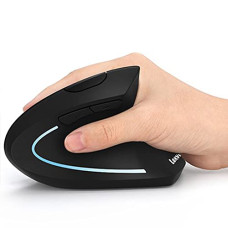 Deals, Discounts & Offers on  - Ergonomic Mouse; Lekvey Vertical Wireless Mouse - Rechargeable 2.4GHz Optical Vertical Mice : 3 Adjustable DPI 800/1200/1600 Levels 6 Buttons;