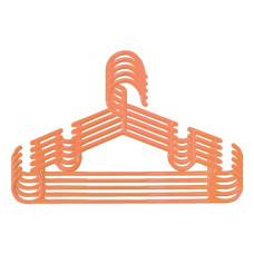 Deals and Offers on - Kuber Industries Baby Clothes Hanger|Heavy-Duty Plastic Baby Hanger|Hangers For Wardrobe, Closet|Pack of 5 (Peach) Deals, Discounts & Offers on - Kuber Industries Baby Clothes Hanger|Heavy-Duty Plastic Baby Hanger|Hangers For Wardrobe, Closet|Pack of 5 (Peach)