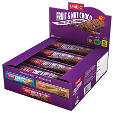 Deals and Offers on - Unibic Snack Bar Fruit and Nut Choco Pack of 12, 360g Deals, Discounts & Offers on - Unibic Snack Bar Fruit and Nut Choco Pack of 12, 360g