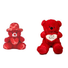 Deals and Offers on - nkl Soft Teddy Bear with Heart red 4 feet (120 cm) +1 Feet Cap Teddy 30 red Deals, Discounts & Offers on - nkl Soft Teddy Bear with Heart red 4 feet (120 cm) +1 Feet Cap Teddy 30 red