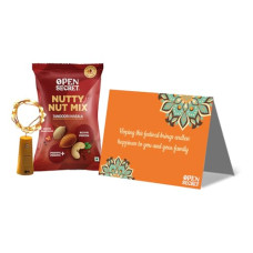 Deals and Offers on - Open Secret Gift Hamper with Mix Dry Fruit and Nuts | 3 Item Gift Combo | Flavoured Nuts & Trail Mix | Gift Hamper with Card and Decoration Lights | Gift Box Deals, Discounts & Offers on - Open Secret Gift Hamper with Mix Dry Fruit and Nuts | 3 Item Gift Combo | Flavoured Nuts & Trail Mix | Gift Hamper with Card and Decoration Lights | Gift Box