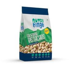 Deals, Discounts & Offers on  - Nutri Binge Premium Roasted and Salted California Pistachios 500g, Healthy, Lightly Salted, Party Snack, California Grown Nut, Source of Protein, Gluten Free (Pack of 1)