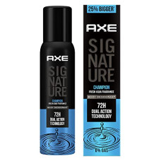 Deals, Discounts & Offers on  - AXE Signature Champion No Gas Body Deodorant Bodyspray For Men 154 Ml, Pack of 1