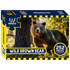 Deals, Discounts & Offers on  - Webby Wild Brown Bear Jigsaw Puzzle, 252 Pieces
