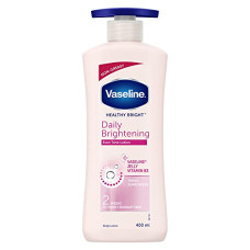 Deals, Discounts & Offers on  - Vaseline Healthy Bright, Daily Brightening Daily Moisturizer, 400 ml, for Glowing Skin, with Vitamin B3, Visibly Radiant Skin in 2 Weeks, Lightweight, Non-sticky, Non-Oily Body Lotion,