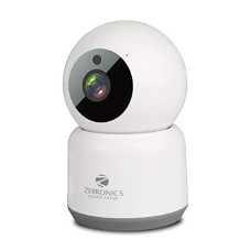 Deals, Discounts & Offers on  - ZEBRONICS Zeb Smart Cam 101 Smart WiFi PTZ Indoor Camera (1080p), Remote Monitoring, Plug & Play, Night Vision, Motion Tracking, mSD Card, 2Way Audio, Works with Android/iOS Smartphones