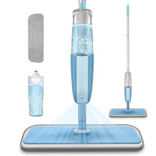 Deals, Discounts & Offers on Home Improvement - RYLAN Stainless Steel Microfiber Floor Cleaning Spray Mop with Removable Washable Cleaning Pad and Integrated Water Spray Mechanism,mop