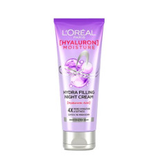 Deals, Discounts & Offers on Beauty Care - L'Oreal Paris Filling Night Cream, Leave In Hair Cream with Hyaluronic Acid, For Dry & Dehydrated Hair, Adds Shine & bounce, Hyaluron Moisture 72H Hydra, 180ml