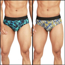 Deals, Discounts & Offers on Men - [Size M] Chromozome Men Modal Printed Brief (Pack of 2)