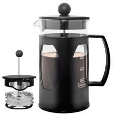 Deals, Discounts & Offers on  - Sipologie Classic French Press Coffee Maker with 4-Level Filtration and Premium Heat Resistant Borosilicate Glass - Compact and Durable Filter Coffee Maker, Tea Maker - 600ml Coffee Press