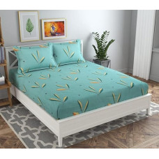 Deals and Offers on - BSB HOME Premium Double Bedsheet with 2 Pillow Covers - 160 TC Supersoft Glace Cotton - Breathable & Wrinkle Free - 3 Pcs Set | Sky Blue or Aqua Deals, Discounts & Offers on - BSB HOME Premium Double Bedsheet with 2 Pillow Covers - 160 TC Supersoft Glace Cotton - Breathable & Wrinkle Free - 3 Pcs Set | Sky Blue or Aqua