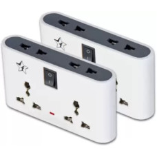 Deals and Offers on - Flipkart SmartBuy 4+1 Multiplug Extension Board|Universal Sockets and 1 Switches (White_Pack of 2) 6 A Three Pin Socket Deals, Discounts & Offers on - Flipkart SmartBuy 4+1 Multiplug Extension Board|Universal Sockets and 1 Switches (White_Pack of 2) 6 A Three Pin Socket