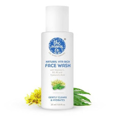 Deals, Discounts & Offers on Beauty Care - The Moms Co. Natural Vita Rich Face Wash | All Skin Types | With Vitamins C, B3 & B5, Neem Extract and Witch Hazel 25 ML