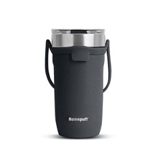 Deals, Discounts & Offers on  - Home Puff Pacific Hot & Cold Coffee/Tea Tumbler, Double Wall Vacuum Insulated Stainless Steel Travel Mug/Sipper, Easy to Carry Handle, Splash-Proof, Slide to Open, 8+Hrs Hot/20+Hrs Cold, 550ml, Teal