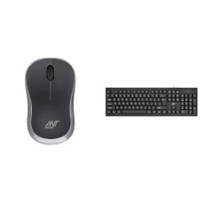Deals, Discounts & Offers on  - Ant Value FKAPU03 1000 DPI Wireless Mouse - Black, Silver Fkbri01 Wired USB Multi-Device Keyboard (Black)