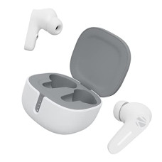 Deals, Discounts & Offers on  - Zebronics Sound Bomb 7 Bluetooth TWS in Ear Earbuds with 40H Playtime, ENC Mic, Rapid Charge, Upto 50ms Gaming Mode, Flash Connect, Voice Assistant, Smooth Touch Control, BT v5.2, Type C (White)