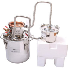 Deals, Discounts & Offers on  - WMN_TRULYSTEP INHOPE 3 Pots DIY 2 Gal 10 L Copper Moonshine Ethanol Still Spirits Boiler Water Alcohol Distiller , Silver