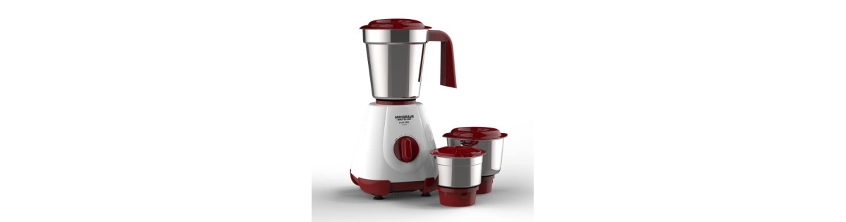 Buy MAHARAJA WHITELINE Neo DLX 750 Watt 3 Jars Mixer Grinder (20000 RPM, 3  Speed Control with Pulse Function, White/Cherry Red) Online - Croma