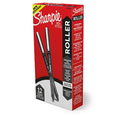 Deals, Discounts & Offers on Stationery - SHARPIE Black Roller Ball Pen |Smudge Proof Ideal
