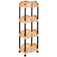 Deals, Discounts & Offers on  - Amazon Brand - Solimo Four-Tier Multipurpose Plastic Rack