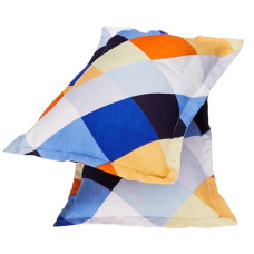 Deals, Discounts & Offers on  - Amazon Brand - Solimo Serene Melody Pillow Covers, Premium Yarn, Soft and Comfortable, Fade-Resistant, Machine-Washable (Set of 2, 110 GSM, Abstract, Multicoloured)