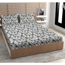Deals and Offers on - URBAN MAGIC 100% Microfiber Printed Black Double Bedsheet with 2 Pillow Covers, Size - 215 x 210 cm, Pack of 1 Deals, Discounts & Offers on - URBAN MAGIC 100% Microfiber Printed Black Double Bedsheet with 2 Pillow Covers, Size - 215 x 210 cm, Pack of 1