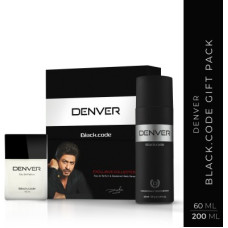 Deals, Discounts & Offers on  - DENVER Black Code Deo 200 ml and Black Code Eau De Parfum 60 ml Combo Set