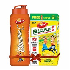 Deals and Offers on - Dabur GlucoPlus-C Instant Energy Glucose Lemon Flavour - 500g (with Sipper Free) Deals, Discounts & Offers on - Dabur GlucoPlus-C Instant Energy Glucose Lemon Flavour - 500g (with Sipper Free)