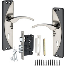 Deals and Offers on - VINO Iron Glossy Handlesets(Black, Silver) Deals, Discounts & Offers on - VINO Iron Glossy Handlesets(Black, Silver)