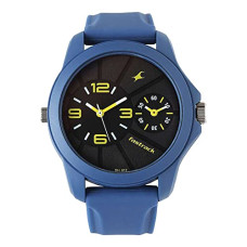 Deals and Offers on Men - Fastrack Two Timers Analog Black Dial Men's Watch-NN38042PP03/NP38042PP03 Deals, Discounts & Offers on Men - Fastrack Two Timers Analog Black Dial Men's Watch-NN38042PP03/NP38042PP03