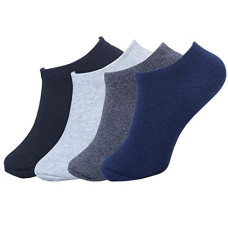 Deals, Discounts & Offers on Accessories - DIGITAL SHOPEE Men & Women Solid Cotton Low Cut Loafer Socks MultiColored Pack Of 4 Pair