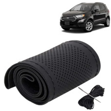 Deals and Offers on - KINGSWAY Car Steering Wheel Cover Sewable Compatible with Ford Ecosport (Year 2017-2021), Top-Notch PU Leatherite, Black Color with Black Thread, Pack of 1 with Sewing Needle and Thread Deals, Discounts & Offers on - KINGSWAY Car Steering Wheel Cover Sewable Compatible with Ford Ecosport (Year 2017-2021), Top-Notch PU Leatherite, Black Color with Black Thread, Pack of 1 with Sewing Needle and Thread