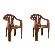 Deals, Discounts & Offers on Furniture - Cello Capri Chair Set Pack of 2 - Sandalwood Brown