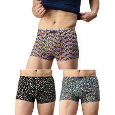 Deals, Discounts & Offers on Men - Lux Cozi Men's Cotton Trunks Pack of 3