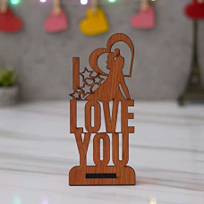 Deals and Offers on - eCraftIndia Brown Wooden Romantic Kissing Couple with I Love You Decorative Valentines Day Gift Deals, Discounts & Offers on - eCraftIndia Brown Wooden Romantic Kissing Couple with I Love You Decorative Valentines Day Gift