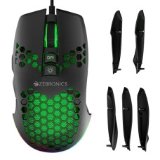 Deals, Discounts & Offers on  - ZEBRONICS Crosshair Premium Gaming RGB Mouse with Up to 7200 DPI, Included Custom Magnetic Side Plates, High Accuracy,Gaming Grade Sensor,Advanced Windows Software,Light Weight Mouse