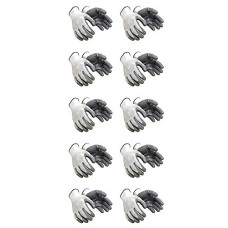 Deals and Offers on Home Improvement - DMC Nylon Industrial & Home Safety Cut Resistant Hand Gloves (White & Grey) - 10 Pairs Deals, Discounts & Offers on Home Improvement - DMC Nylon Industrial & Home Safety Cut Resistant Hand Gloves (White & Grey) - 10 Pairs