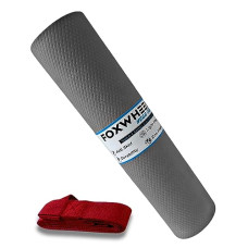 Deals, Discounts & Offers on  - FOXWHEEL 4MM Thick, Light Weight with Anti-Slip Dual Side Embossed Yoga Mat with Carrying Strap For Men aand Women (4MM, Grey)