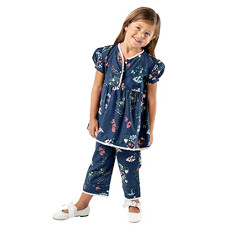 Deals and Offers on - Cherry Crumble California Kids Girls Greet Nightsuit Pajama Set (CTWS2-NSUIT-3318_Navy Blue_9-12 Months) Deals, Discounts & Offers on - Cherry Crumble California Kids Girls Greet Nightsuit Pajama Set (CTWS2-NSUIT-3318_Navy Blue_9-12 Months)