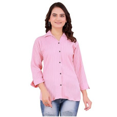 Deals, Discounts & Offers on Women - ROYALICA Women Regular Fit Self Design Casual Shirt Pack of 1