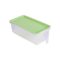 Deals, Discounts & Offers on  - Attro Plastic Space Saver Storage Container Fridge Container Comes With Unique Designed Air Tight Lid And Handle,Unbrekable & Matt Finish Container,Bpa Free,Freezer Safe 3000Ml-Mint Green