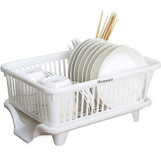Deals, Discounts & Offers on  - Floraware Unbreakable Kitchen Sink Dish Driying Corner, Dish Drainer and Drying Rack