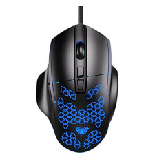 Deals, Discounts & Offers on  - Aula F812 Wired Gaming Mouse, Macro - Hexagonal Computer Mice with RGB Backlit |7 Customized Marco Keys with Light Effect, Adjustable 4800 DPI Optical Sensor (Black)