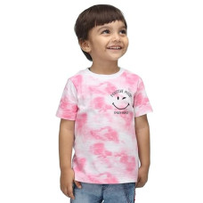 Deals, Discounts & Offers on Baby Care - Nusyl Infants Positive Mood Printed Tie & Dye Tshirt -NUITDTSH0219