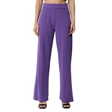 Deals, Discounts & Offers on Women - KOTTY Women Solid Polyester Blend Orange red Trouser