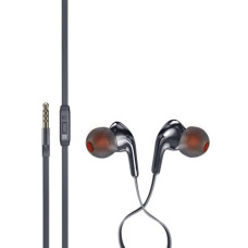 Deals, Discounts & Offers on Headphones - iBall Earwear Gem in Ear Wired Earphones with Mic I Metal Coated I Angular Earbuds I Soft silicon ear buds I detailed sound quality - (Black)