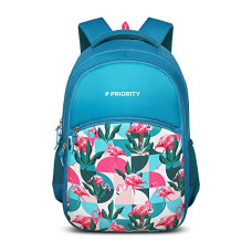 Deals, Discounts & Offers on Backpacks - Priority Achiever 001 35 Liters Mint Green Polyester Stylish College Bag | Printed Backpack Unisex Bag for College Office Suitable